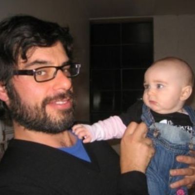 Miranda Manasiadis's husband, Jemaine Clement, held his son Sophocles Iraia